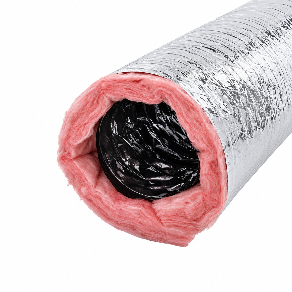 Everbilt 14 in x 25 ft R6 Insulated Flexible Duct Silver Jacket