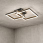 LLHZSY 13 39 in 2 Light Wooden Integrated LED Flush Mount Ceiling Light
