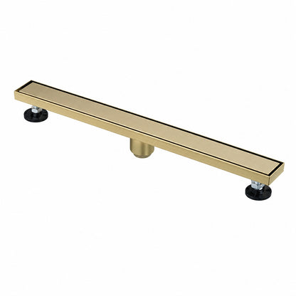 Tahanbath 24 in Linear Shower Drain Included Hair Strainer and Leveling Feet Z