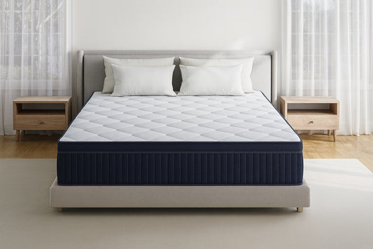 Babo Care Twin Size Plush Hybrid Gel Memory Foam 12 in. Innerspring Euro Top Hypoallergenic and Cooling Mattress