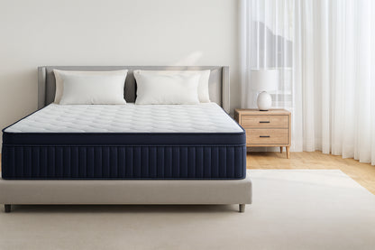 Babo Care Twin Size Plush Hybrid Gel Memory Foam 12 in. Innerspring Euro Top Hypoallergenic and Cooling Mattress