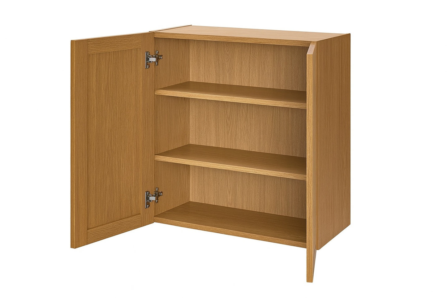 Hampton Bay Avondale 36 in W x 12 in D x 36 in H Ready to Assemble Plywood Shaker Wall Kitchen Cabinet in White Oak