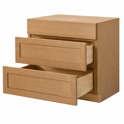 Hampton Bay Avondale 36 in W x 24 in D x 34 5 in H Ready to Assemble Plywood Shaker Base Kitchen Cabinet in White Oak