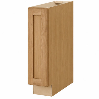 Hampton Bay Avondale 9 in W x 24 in D x 34 5 in H Ready to Assemble Plywood Shaker Base Kitchen Cabinet in White Oak SO B9