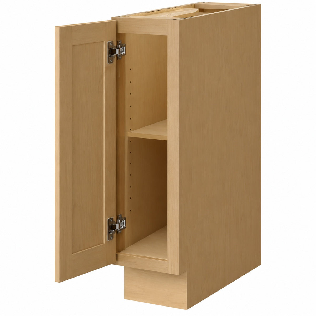 Hampton Bay Avondale 9 in W x 24 in D x 34 5 in H Ready to Assemble Plywood Shaker Base Kitchen Cabinet in White Oak SO B9