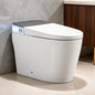 Xspracer Elongated Smart Bidet Toilet 1 28 GPF in White with Auto Open Close Water Tank Heated Seat Warm Water Wash UV Light JH 969SMT72