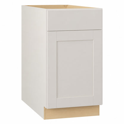 Hampton Bay Shaker 18 in W x 24 in D x 34 5 in H Assembled Double Trash Can Base Kitchen Cabinet in Dove Gray