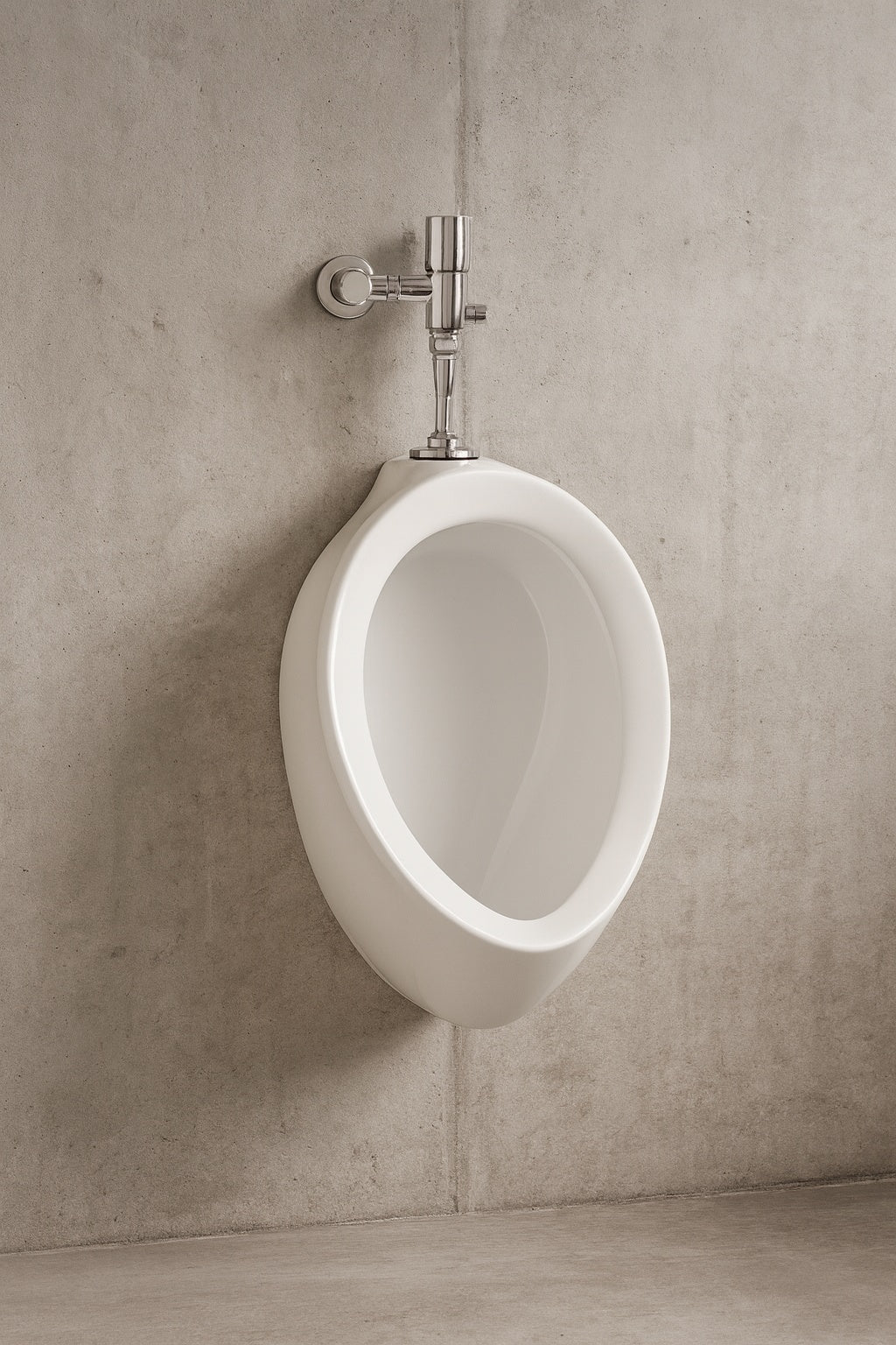 Hanikes Round 0.125 GPF High-Efficiency Urinal with Top Spud in White