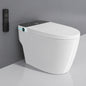 YULIKA Elongated Smart Toilet with Bidet Built In 1 28 GPF Bidet Toilet with Tank Auto Flush Auto Close Open Lid Foot Sensor