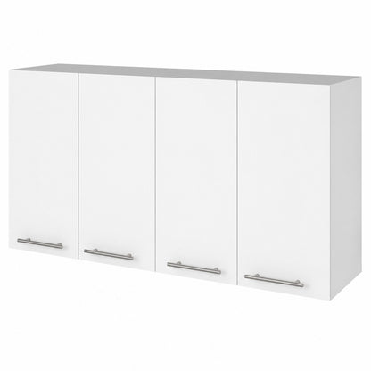 Tahanbath Stockton Rectangle 4 Swing Doors Wall Cabinet in White Z