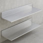 8.6 in. x 30 in. Stainless Steel Wall Mounted Shelf, Floating Shelving with Backsplash, 44 lbs. Load Capacity, Silver