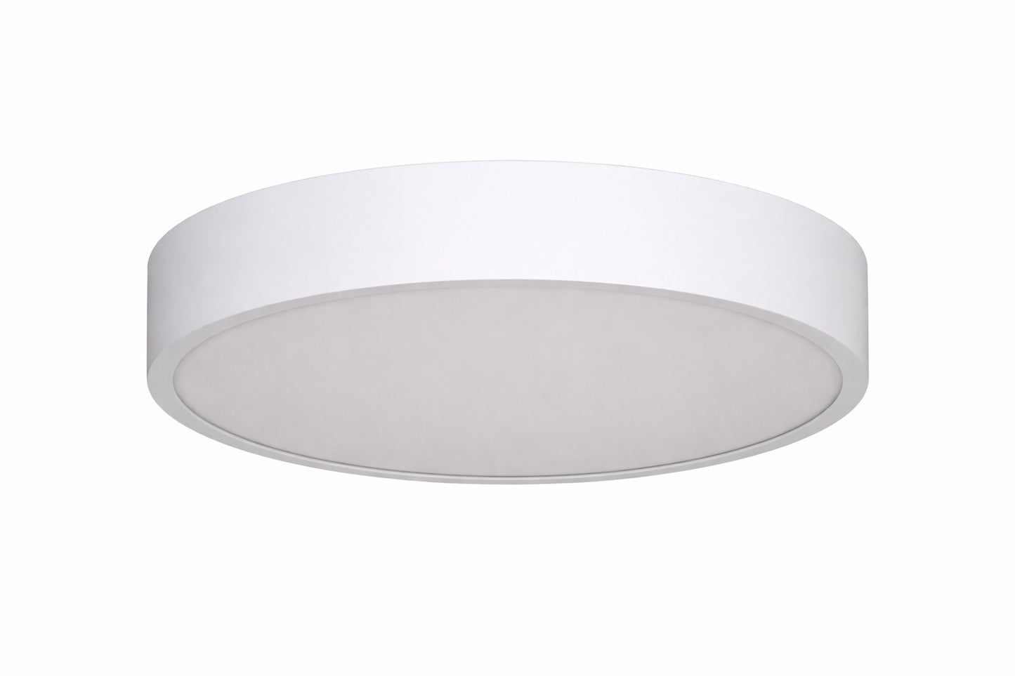 11.81 IN. 1-LIGHT WHITE ROUND INTEGR