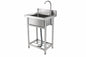 VEVOR Stainless Steel Utility Sink 1 Compartment Free Standing Small Sink 16 in x 13in x 8 7in Commercial Single