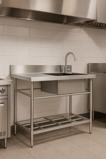 SVOPES 30 in. Farmhouse Kitchen Sink, 304 Stainless Steel Drop-In, Top Mount Single Bowl Basin with Ledge and Accessories