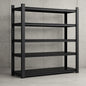 "5-Tier Adjustable Metal Shelves in Black, 2000 lbs. Heavy Duty Storage Shelves, Garage Shelf Industrial Shelving Units"