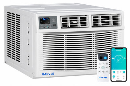 Garvee 23 200 BTU DOE 230 208V Window AC Unit with Heater Dehumidifier 3 Fan Speed WiFi Enabled Cools 1 500 Sq Ft TYYU59F