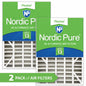 Nordic Pure 16 in x 20 in x 5 in Honeywell Lennox Replacement Air Filter MERV 13 2 Pack