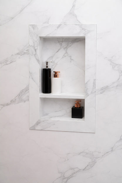 Flexstone 17 In X 26 In Recessed Shampoo Caddy In Calypso
