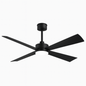 OSMOND 52-in Indoor Black Propeller Ceiling Fan 30035-AB