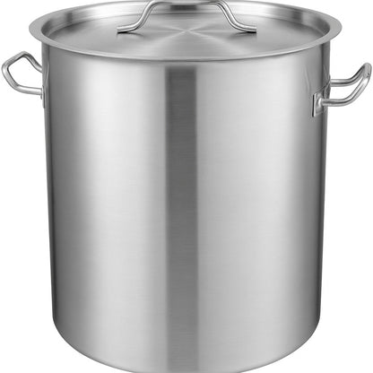 SVOPES 42 qt Stainless Steel Stock pots Heavy Duty Commercial Grade Stock Pot Large Cooking Pots Silver