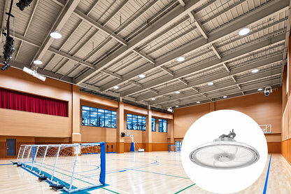 Lithonia Lighting Contractor Select REBL 14 6 in 400 Watt Equivalent Integrated LED Dimmable Black High Bay Light Fixture Switchable CCT REBL ALO16 UVOLT SWW3 80CRI DBL M2