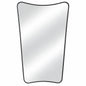 Hochwertiges 24 in W x 36 in H Arched Black Aluminum Alloy Framed Wall Mirror Decorative Wall Mirror HD MR022BLK M