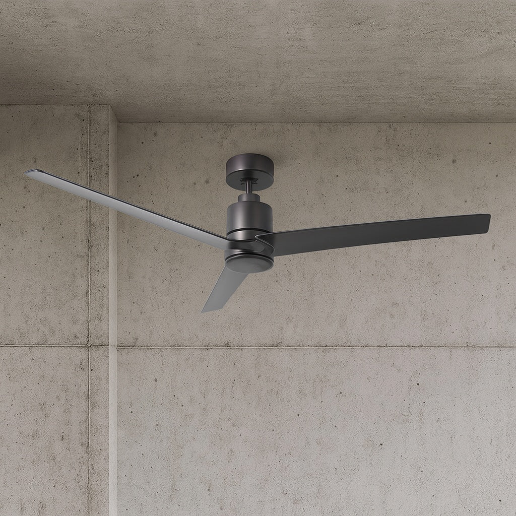 IHOMEadore 54 in. Indoor Modern Oil Rubbed Bronze Downrod 6-Speed DC Motor Ceiling Fan with Remote Control