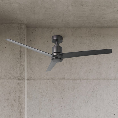 IHOMEadore 54 in. Indoor Modern Oil Rubbed Bronze Downrod 6-Speed DC Motor Ceiling Fan with Remote Control