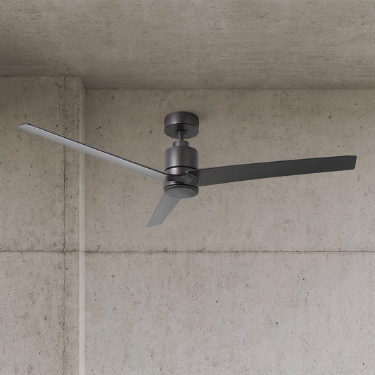 IHOMEadore 54 in. Indoor Modern Oil Rubbed Bronze Downrod 6-Speed DC Motor Ceiling Fan with Remote Control