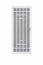Grisham Nuevo 36 in x 80 in Universal Reversible Hinging Steel White Security Storm Door