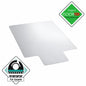Floortex Ultimat Clear 48 in x 53 in Polycarbonate Lipped Indoor Chair Mat for Carpets Over 1 2 in