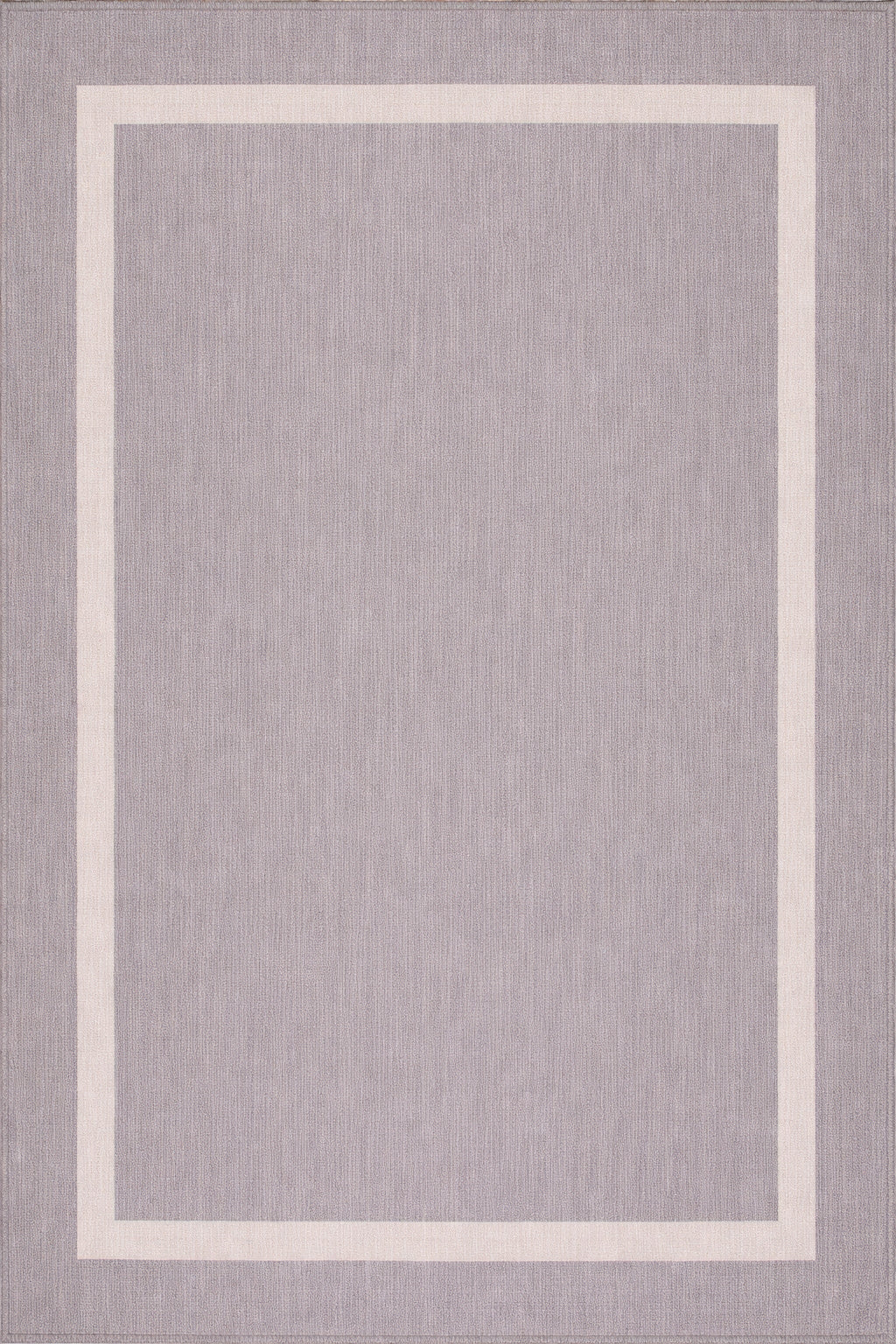 Beverly Rug Waikiki Grey White 8 ft x 10 ft Bordered Indoor Outdoor Area Rug HD