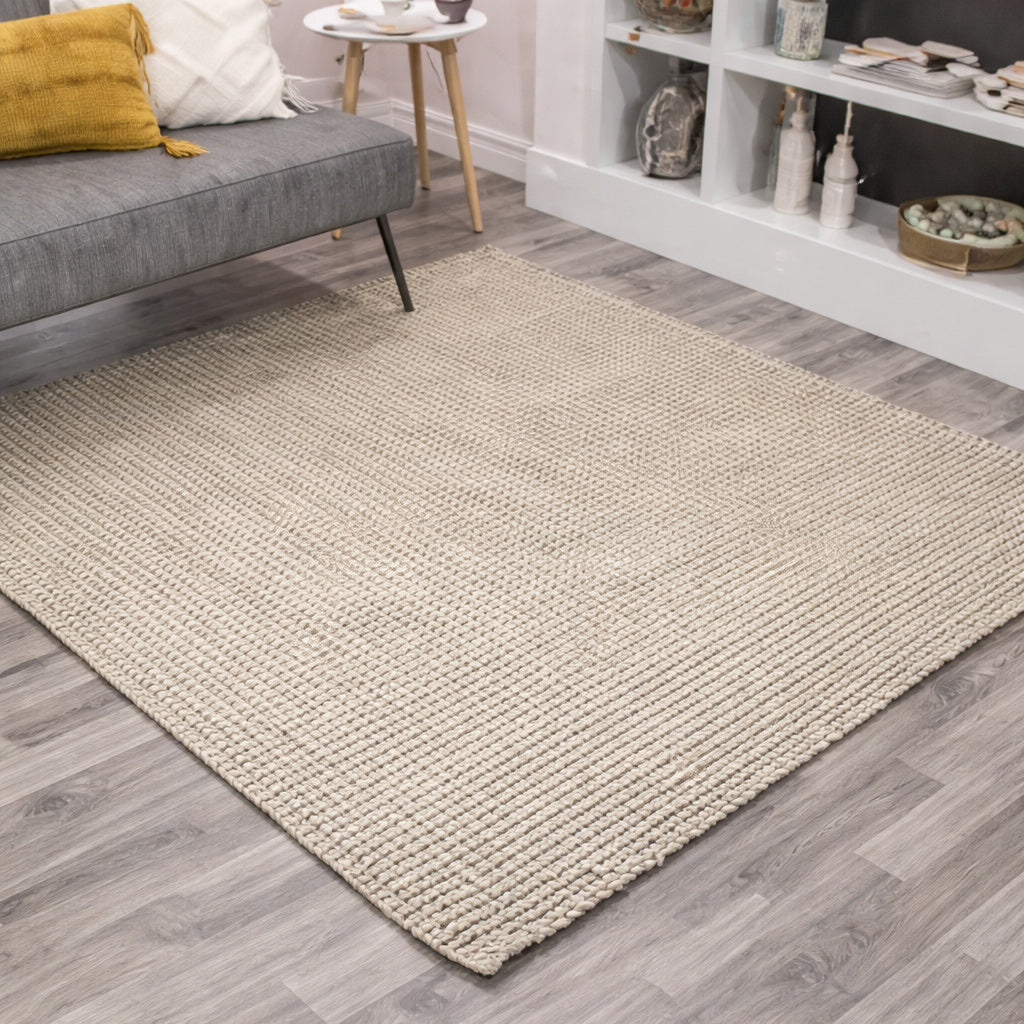 JONATHAN Y Pata Hand Woven Chunky Jute Gray 6 ft x 9 ft Area Rug