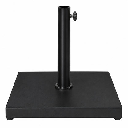 Crestlive Products 55 lbs Weighted Patio Umbrella Base fits Pole Sizes 1 37 1 9 in Concrete Outdoor Market Umbrella Stand in Black CL UB016BLK55