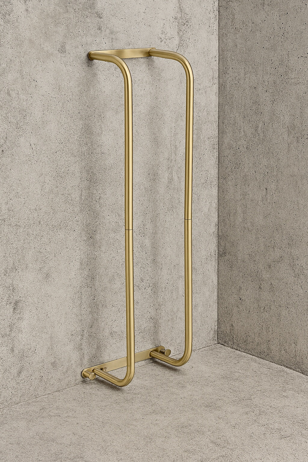 Bathroom Towel Storage Rack for Bathroom 2 Hooks Towel Racks Wall Mounted Towel Rack for Rolled Towels in Brushed Gold