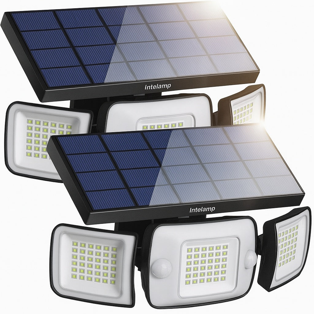 BIBIVIS 8W 1200 Lumen Black Integrated LED Motion Sensor Flood Light 270 3 Mode Wall Security Light for Patio Garage Porch