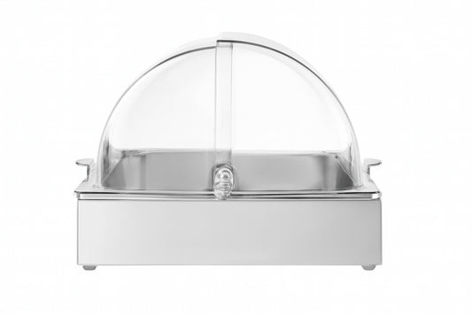 VEVOR Countertop Food Serving Display Container 1x1 Pan Stainless Steel Food Serving Buffet Condiment Dispenser Chafing Dishes