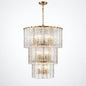 Glacier 12 light Modern Gold Tiered Chandelier with No Bulbs Included