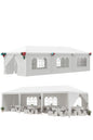 Tozey 10 ft. x 30 ft. White Party Tent with Removable Sidewalls and Waterproof