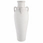 Liv Skye 39 in Ivory Ceramic Amphora Decorative Vase With Handles