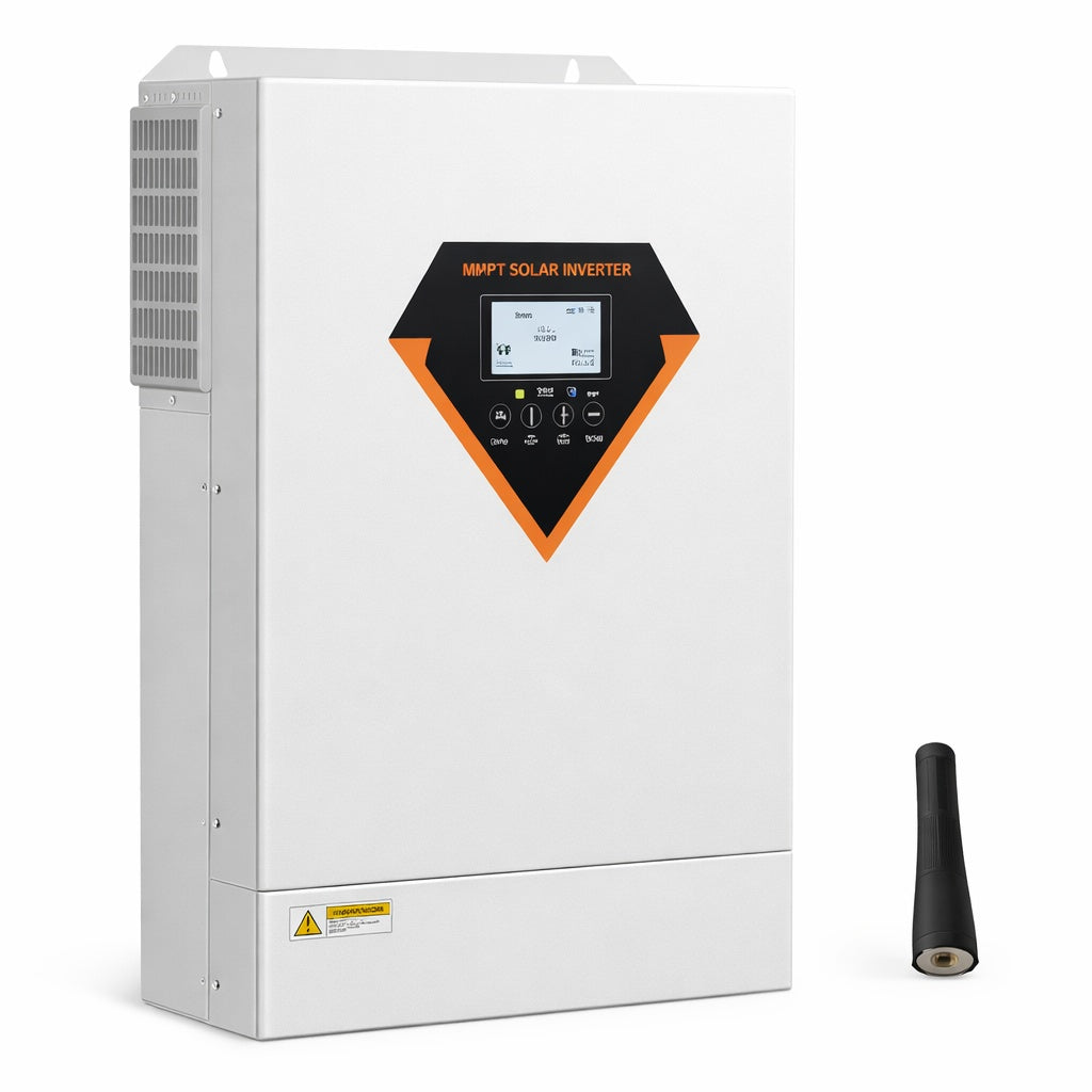 SVOPES Hybrid Solar Inverter 3500W All in One Pure Sine Wave Charger 24 V DC to 220 230V AC Built in 100A MPPT Solar Controller