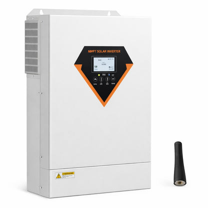SVOPES Hybrid Solar Inverter 3500W All in One Pure Sine Wave Charger 24 V DC to 220 230V AC Built in 100A MPPT Solar Controller