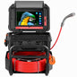 SKYSHALO Sewer Camera165 ft 50m Self Leveling Drain Camera with 10 1 in Touchscreen 512Hz Transmitter Sewer Camera