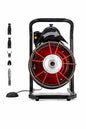 SKYSHALO Drain Cleaner Machine w Manual Feed 50 ft x 1 2 in Sewer Snake Auger 4 Cutters and Air Foot Switch for 2 6 in Pipes