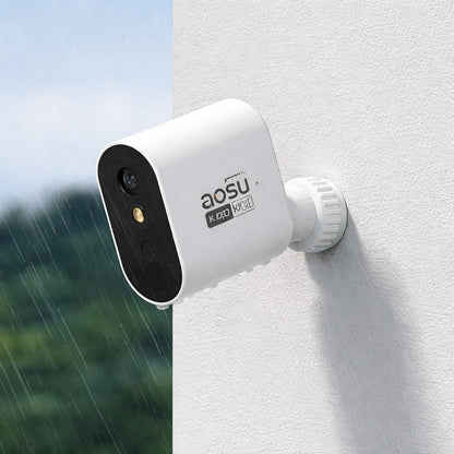 aosu Solar Security Camera Kit 5MP 166 View Angle With 32GB Storage Home Base And No Monthly Fee