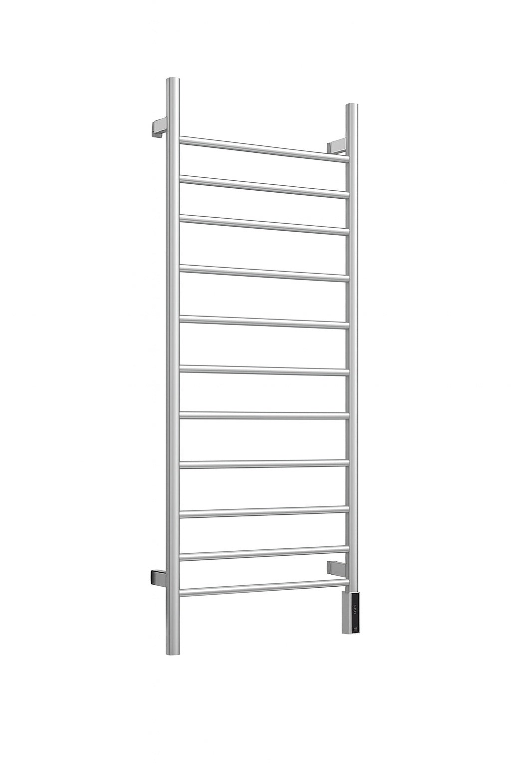 HMMHVV 8 Bar Wall Mounted Plug in and Hardwired Electric Bathroom Towel Warmer Drying Rack Towel Heater in Brushed Nickel