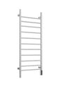HMMHVV 8 Bar Wall Mounted Plug in and Hardwired Electric Bathroom Towel Warmer Drying Rack Towel Heater in Brushed Nickel