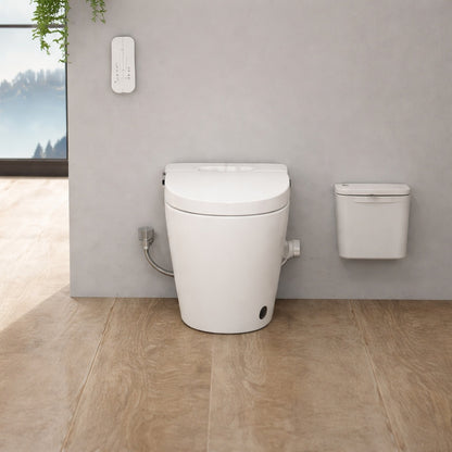 Eridanus Piedmont Elongated Bidet Toilet 1.28 GPF in White with Bidet/Rear Wash, Heated Seat, Auto Flush and Remote Control