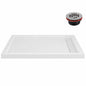Streamline DT 2227 105 60 in x 32 in Alcove PP Shower Pan Base in Glossy White with Left Drain Drain Included