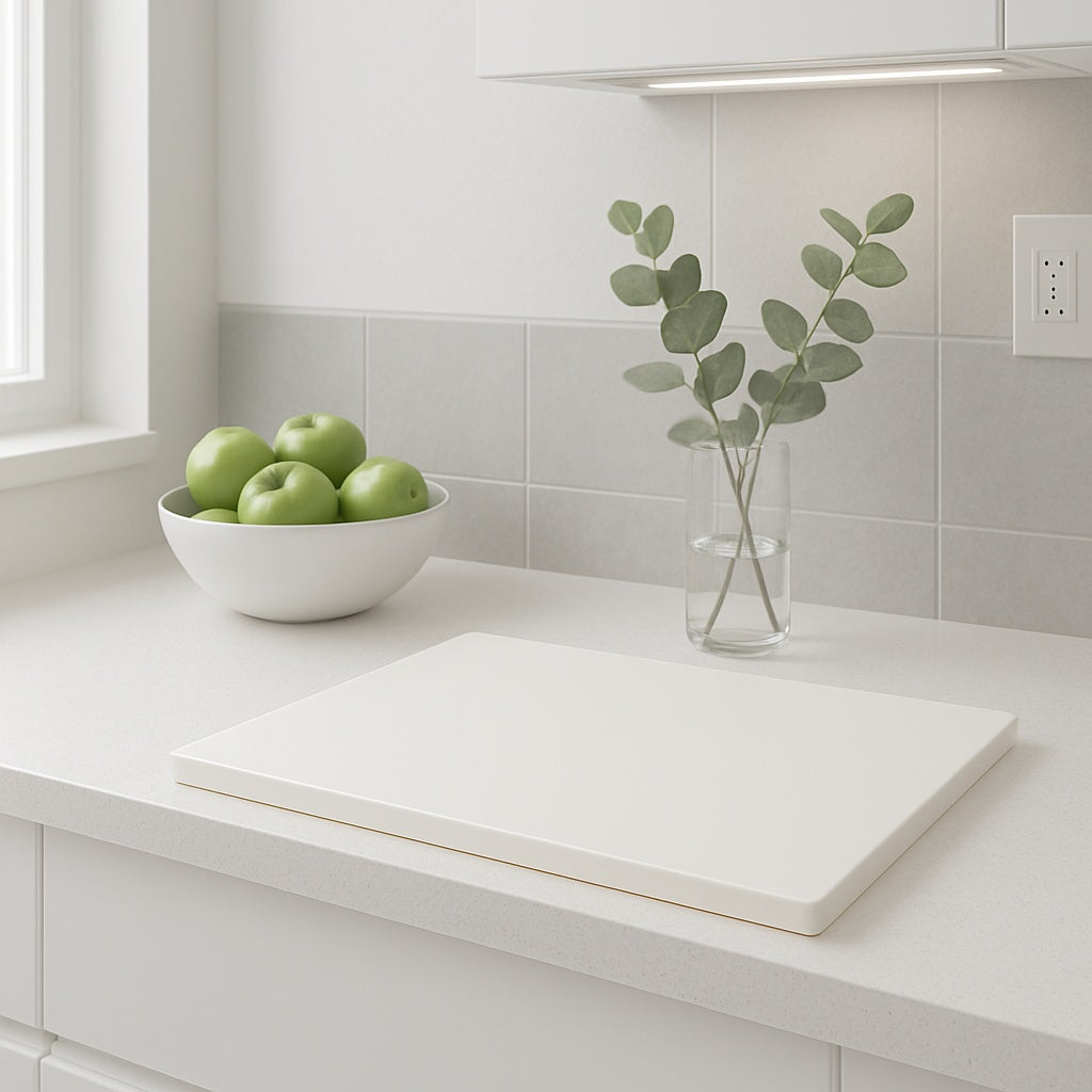 4 ft. Cream Laminate Countertop Kit with Full-Thickness Square Edge in Matte Aurora Stone